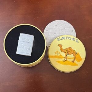 NIB Vintage Camel Zippo Lighter with Tin. Never used.